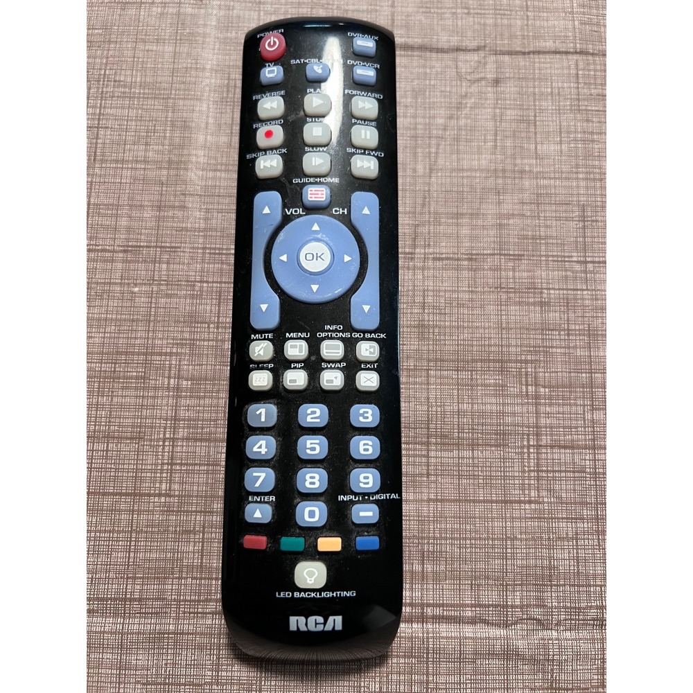 RCA Remote Control Universal TV DVD VCR Backlit Buttons Tested